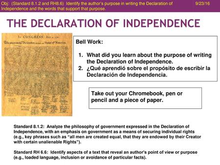 THE DECLARATION OF INDEPENDENCE