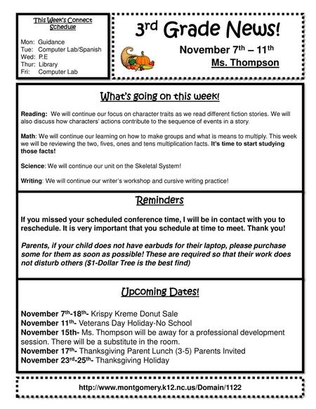 This Week’s Connect Schedule What’s going on this week!