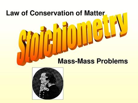 Law of Conservation of Matter