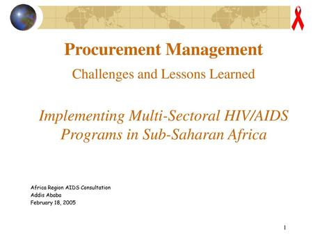 Procurement Management