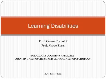 Learning Disabilities