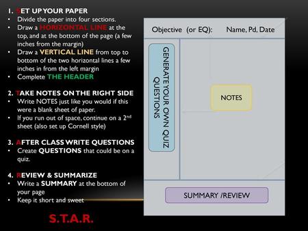 GENERATE YOUR OWN QUIZ QUESTIONS