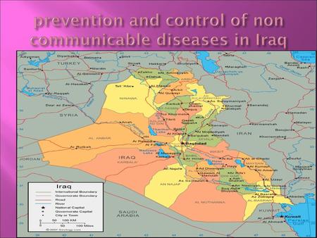 prevention and control of non communicable diseases in Iraq