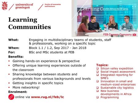 Learning Communities online via