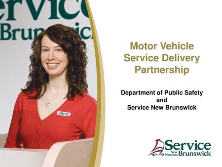 Motor Vehicle Service Delivery Department of Public Safety and