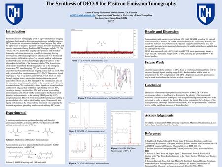 The Synthesis of DFO-8 for Positron Emission Tomography