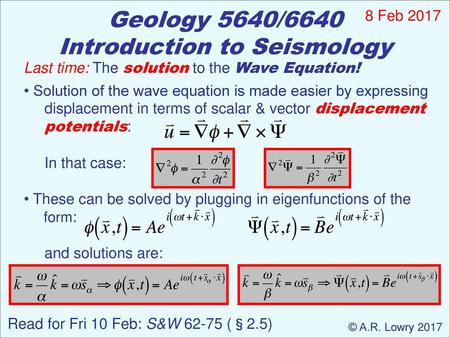 Introduction to Seismology