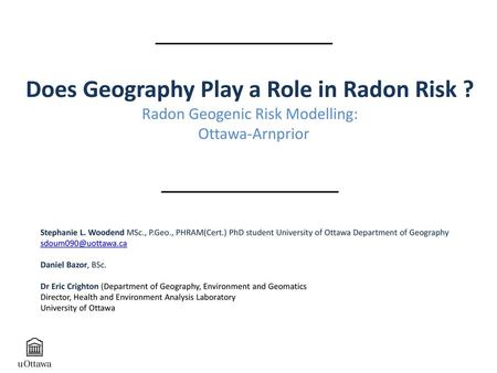 Does Geography Play a Role in Radon Risk