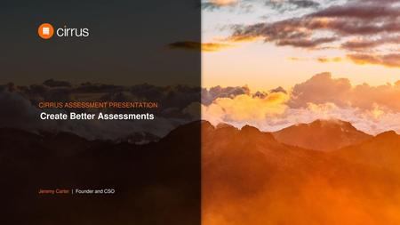 Create Better Assessments