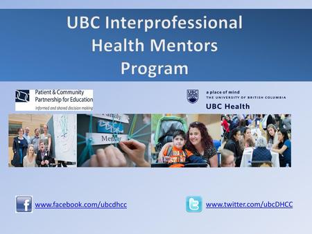 UBC Interprofessional Health Mentors Program