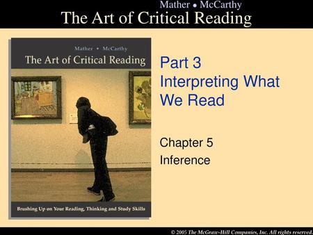 Part 3 Interpreting What We Read