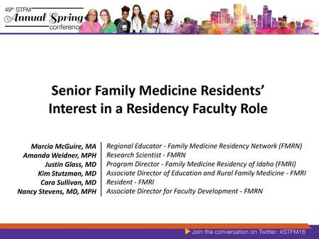 Senior Family Medicine Residents’ Interest in a Residency Faculty Role