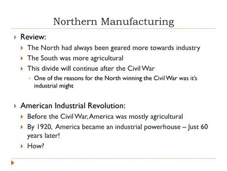 Northern Manufacturing