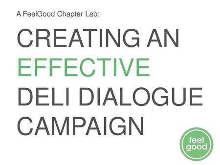 DELI DIALOGUE CAMPAIGN