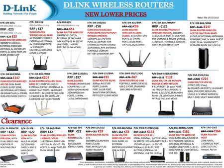 DLINK WIRELESS ROUTERS