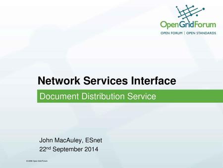 Network Services Interface