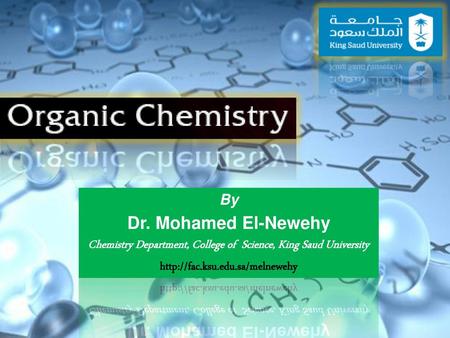 Chemistry Department, College of Science, King Saud University