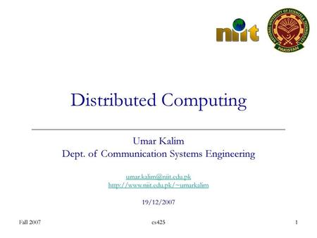 Distributed Computing