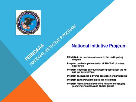 National Initiative Program