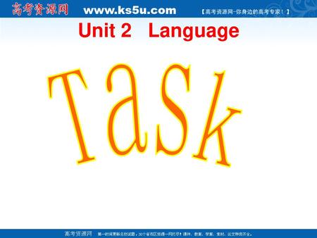 Unit 2 Language Task.