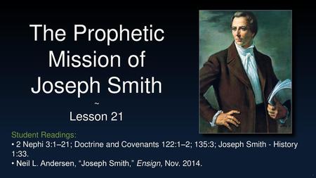 The Prophetic Mission of