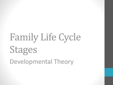 Family Life Cycle Stages