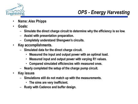 OPS - Energy Harvesting