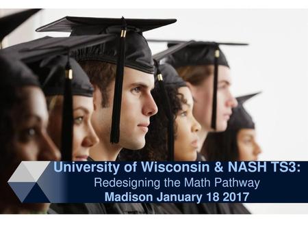 Redesigning the Math Pathway recognizes the importance of getting students to pass credit-bearing courses Redesigning the Math Pathway What’s exciting.