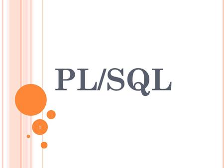 PL/SQL.