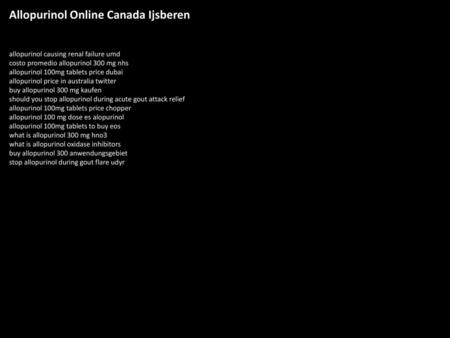 Allopurinol Online Canada Ijsberen