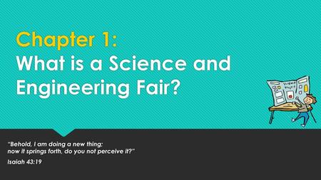 Chapter 1: What is a Science and Engineering Fair?