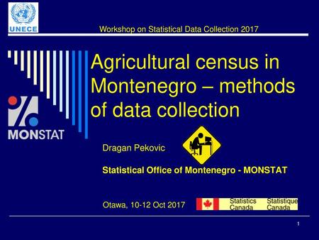 Agricultural census in Montenegro – methods of data collection