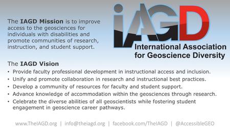 The IAGD Mission is to improve