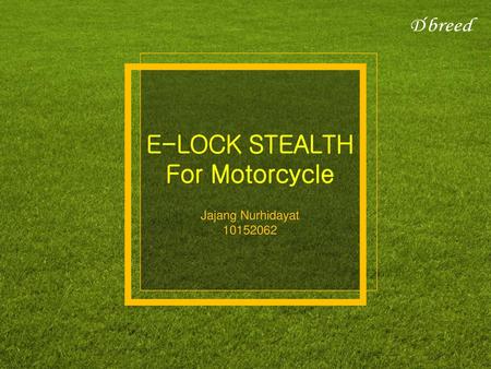 E-LOCK STEALTH For Motorcycle