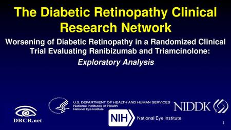 The Diabetic Retinopathy Clinical Research Network