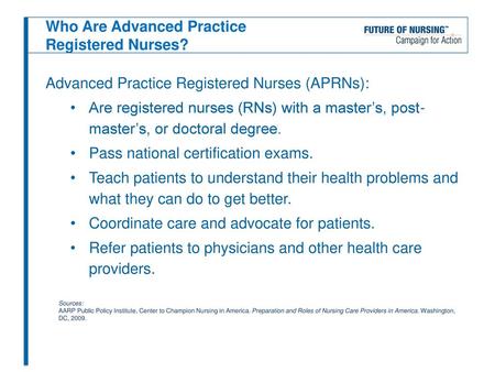 Who Are Advanced Practice Registered Nurses?