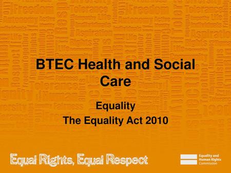 BTEC Health and Social Care