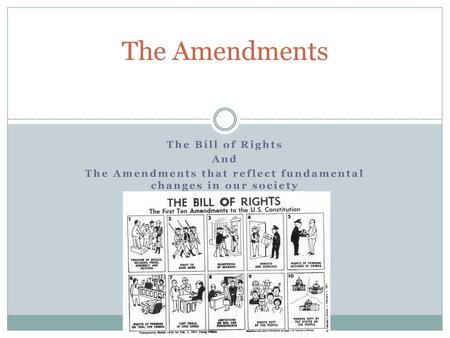 The Amendments that reflect fundamental changes in our society