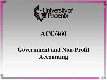 Government and Non-Profit Accounting