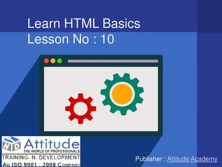 Learn HTML Basics Lesson No : 10