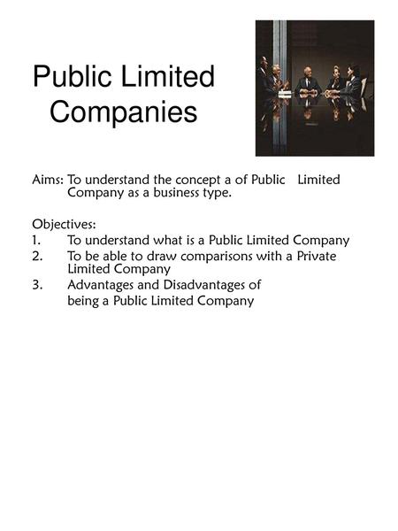 Public Limited Companies