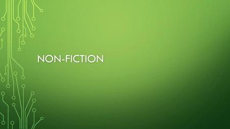 Non-fiction.