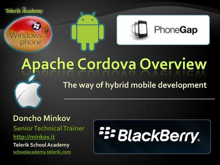 Apache Cordova Overview