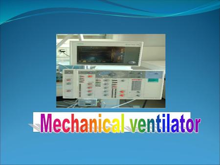 Mechanical ventilator