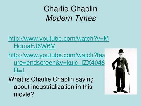 Charlie Chaplin Modern Times