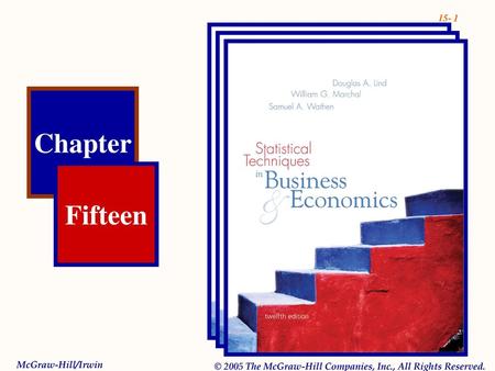 Chapter Fifteen McGraw-Hill/Irwin