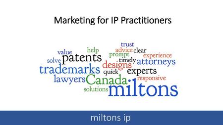 Marketing for IP Practitioners