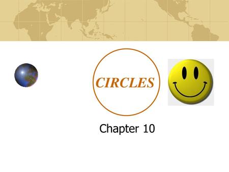 CIRCLES Chapter 10.