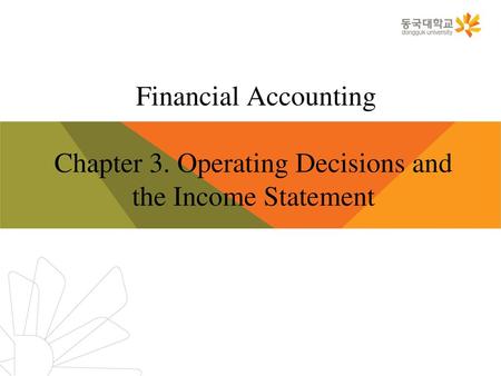 Financial Accounting Chapter 3