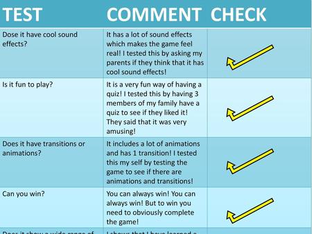 TEST COMMENT CHECK Dose it have cool sound effects?